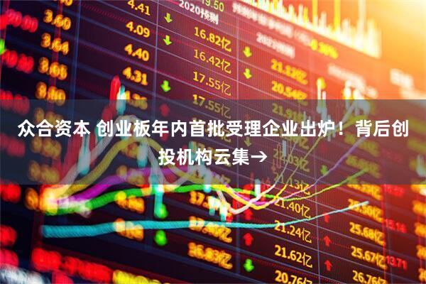 众合资本 创业板年内首批受理企业出炉！背后创投机构云集→