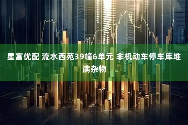 星富优配 流水西苑39幢6单元 非机动车停车库堆满杂物